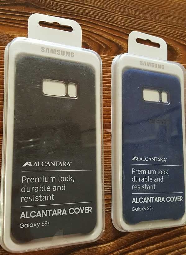 Чехол Оригинал Samsung Alcantara Cover для Galaxy S8+ plus синий