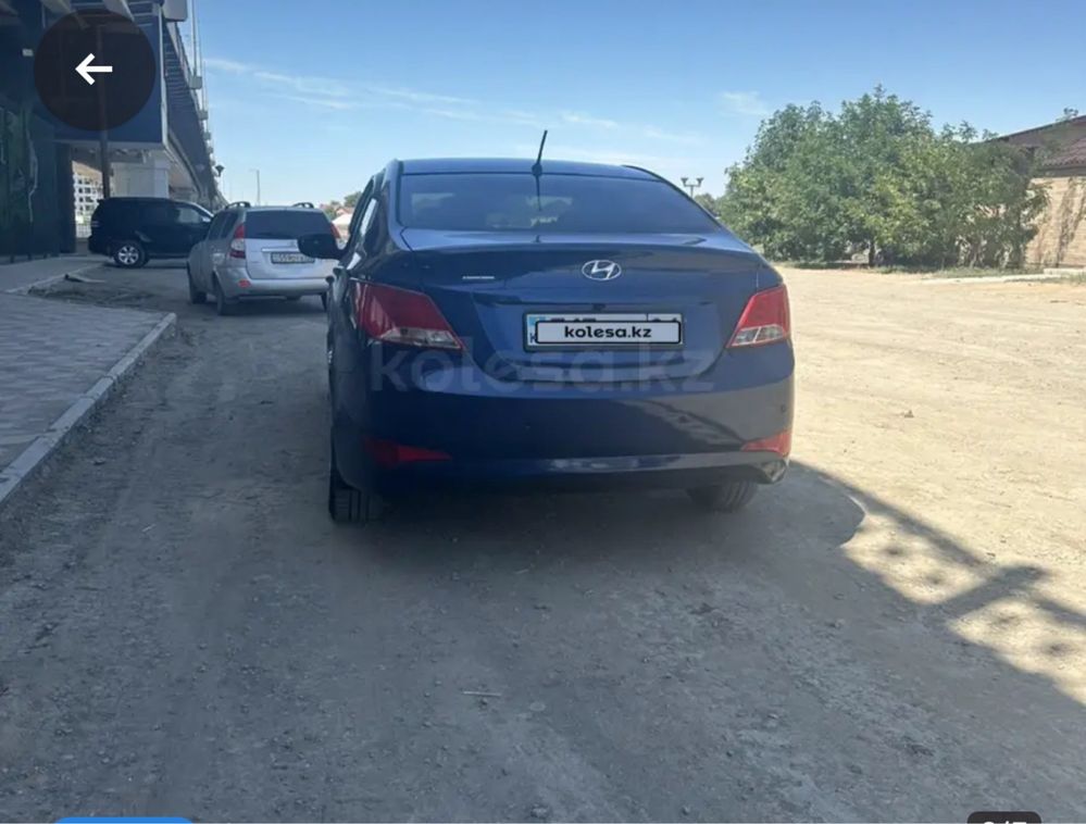 Hyundai Accent, 2014 учет кз, + новые зимние шины водитель девушка