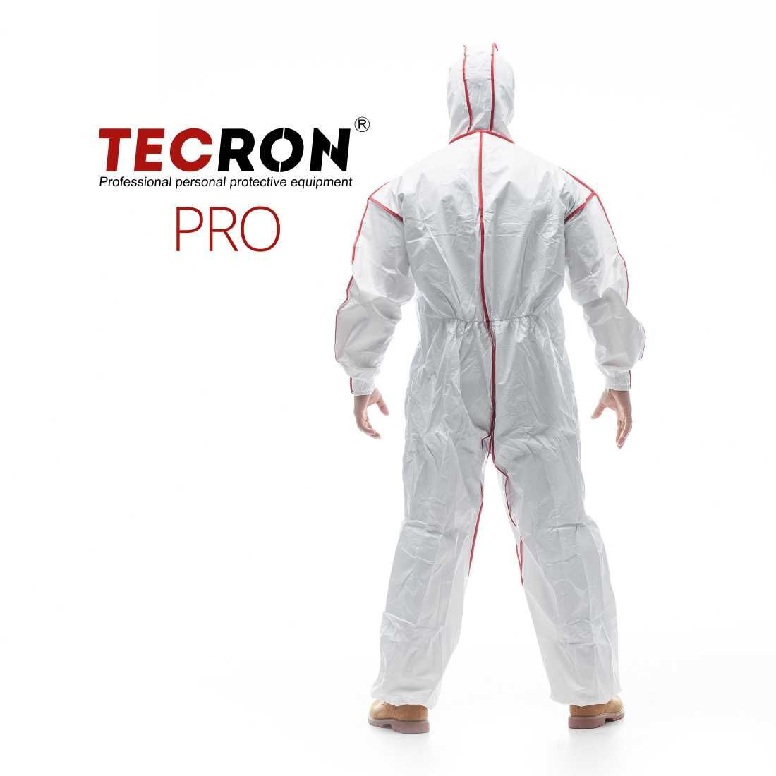 Комбинезон защитный одноразовый TECRON Pro, химзащита, спецовка 65 г/м