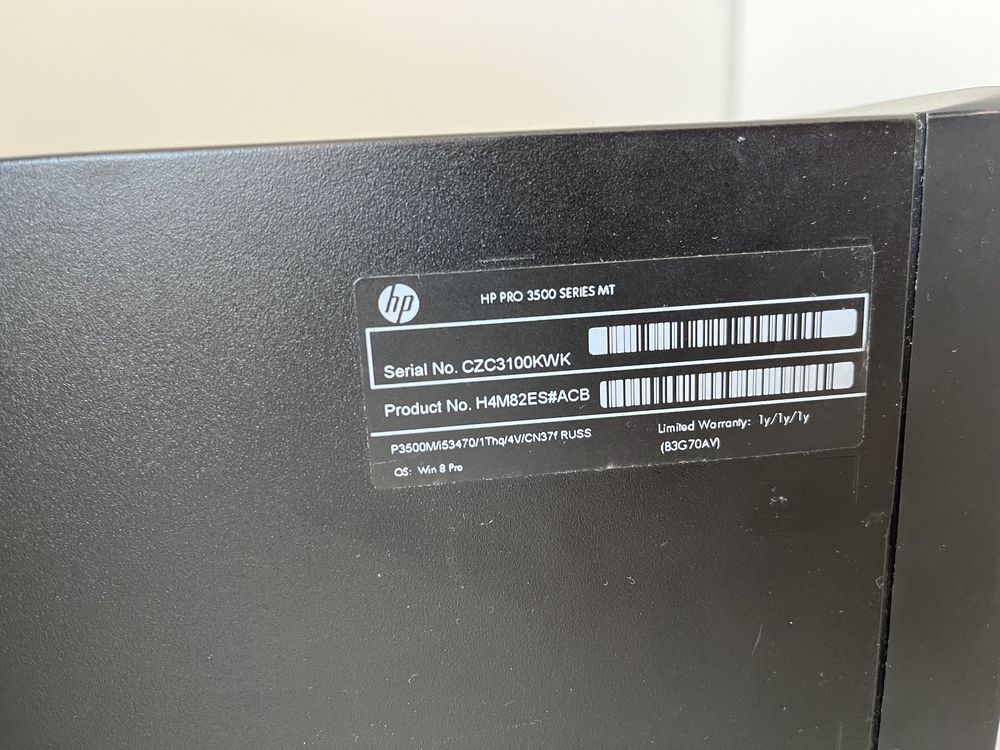 Настольный компьютер HP