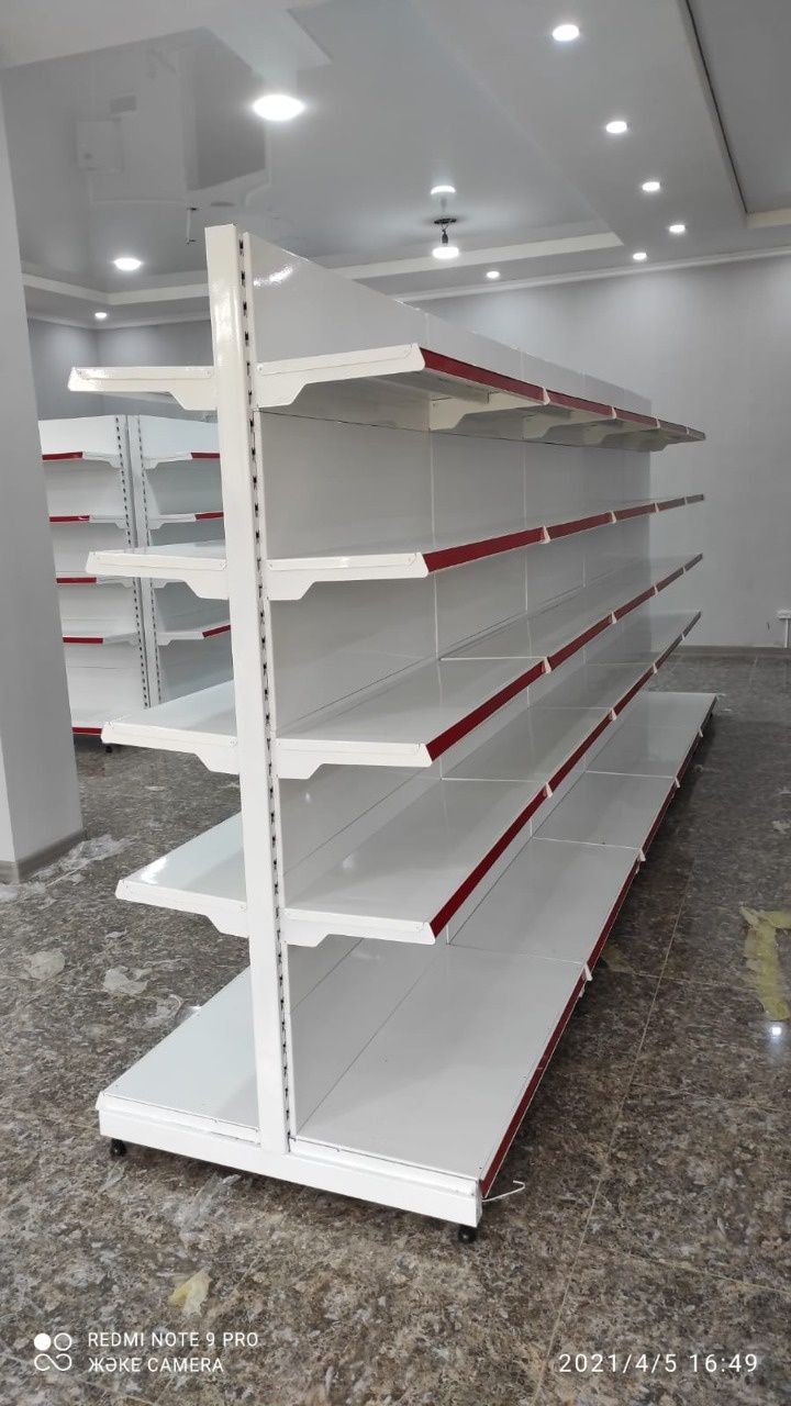 Стеллаж металлические полки для магазина кассовый аппарат бокс прилавк