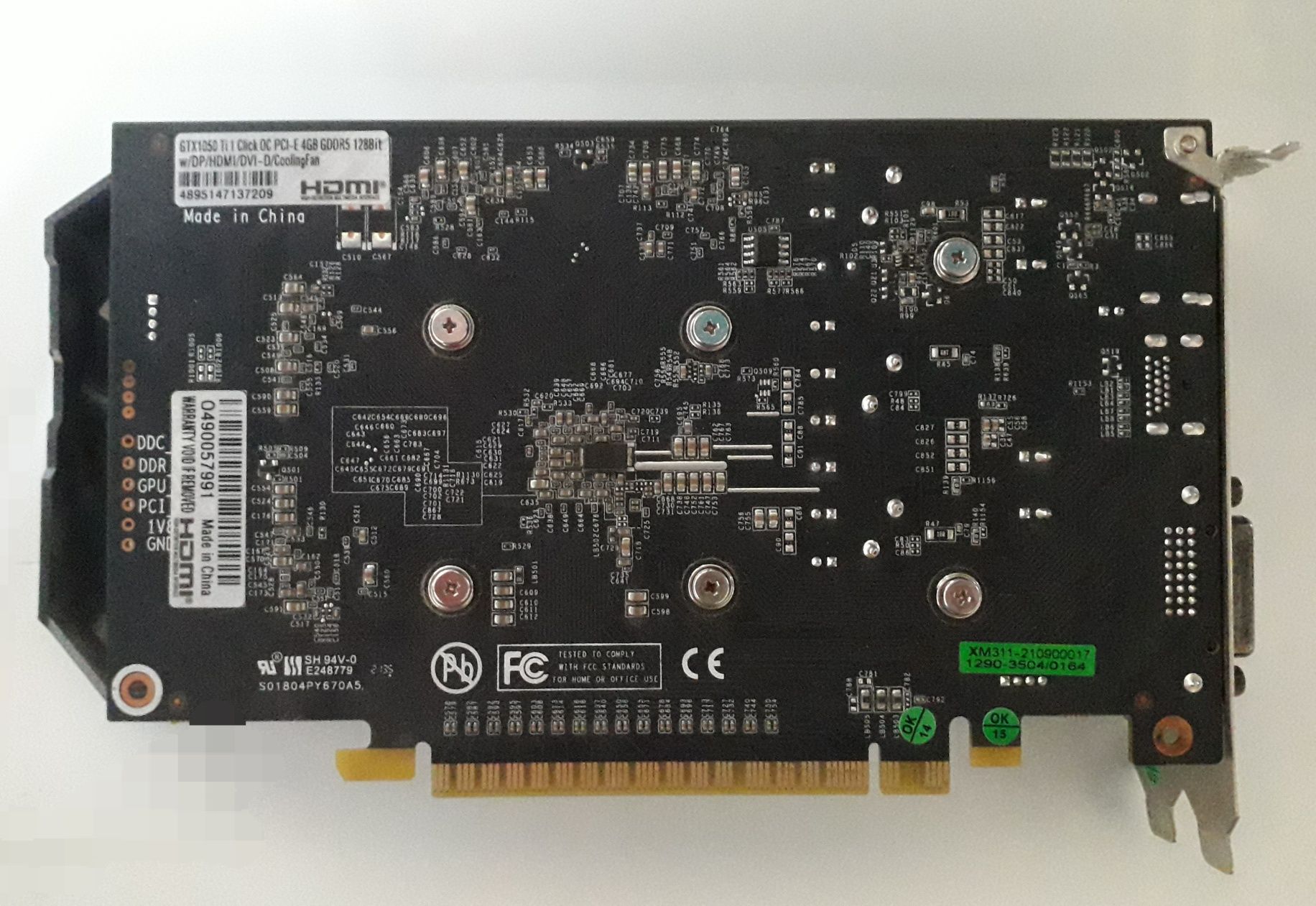 GTX 1050 ti  KFA2 4gb ddr5