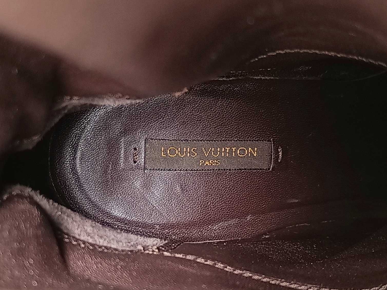 Оригинал Louis Vuitton 38. Сапоги танкетка женские