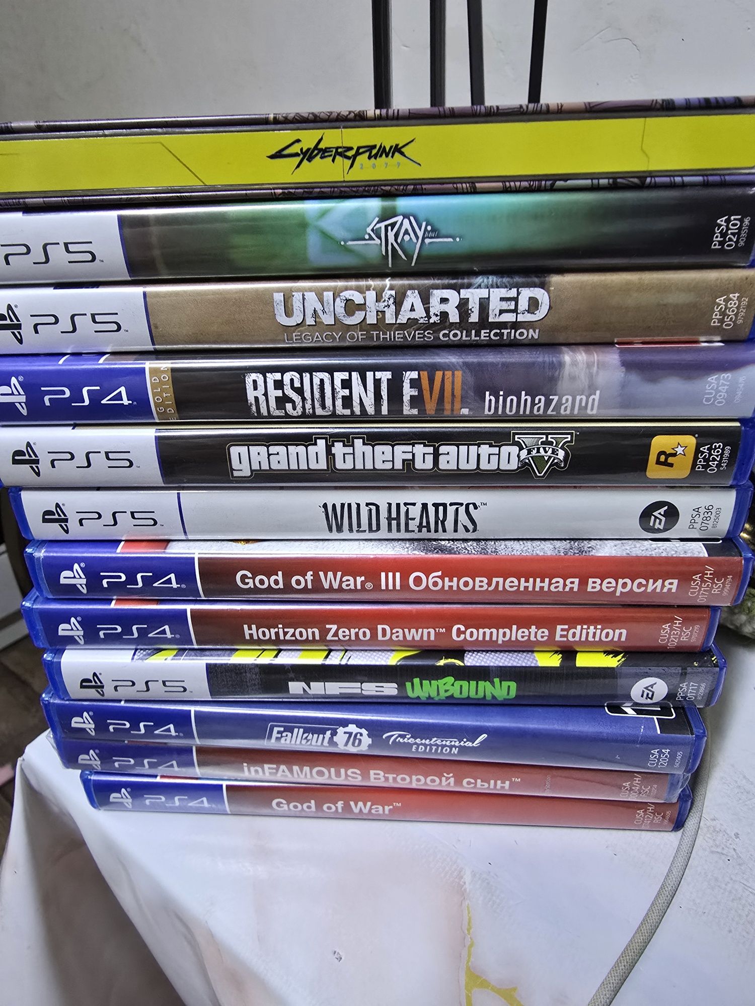 Продаю диски на PS4 PS5