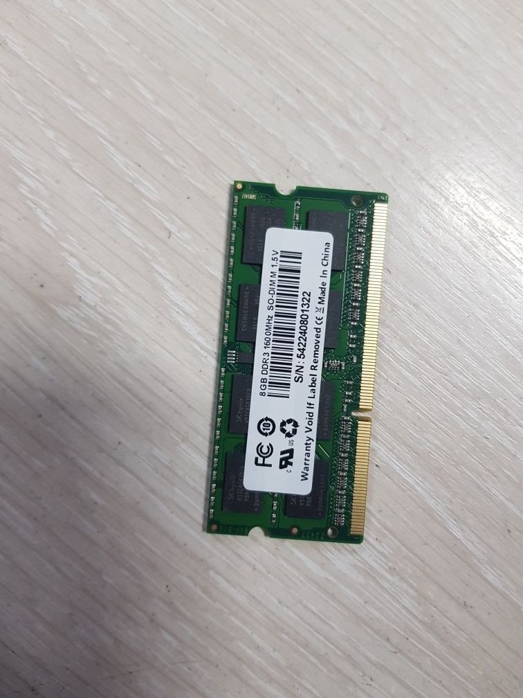 DDR3 8gb для ноутбука