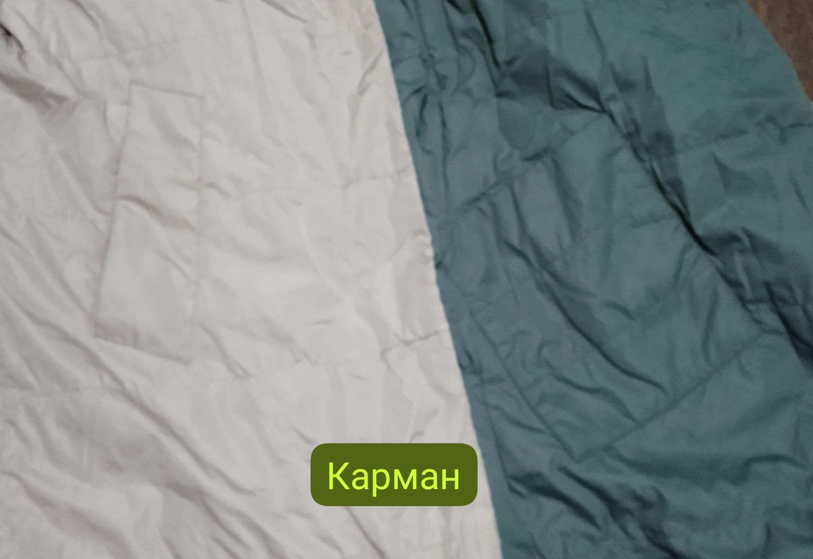 Куртка двухсторонний женский 48-50 осень весна с капюшоном не съёмный