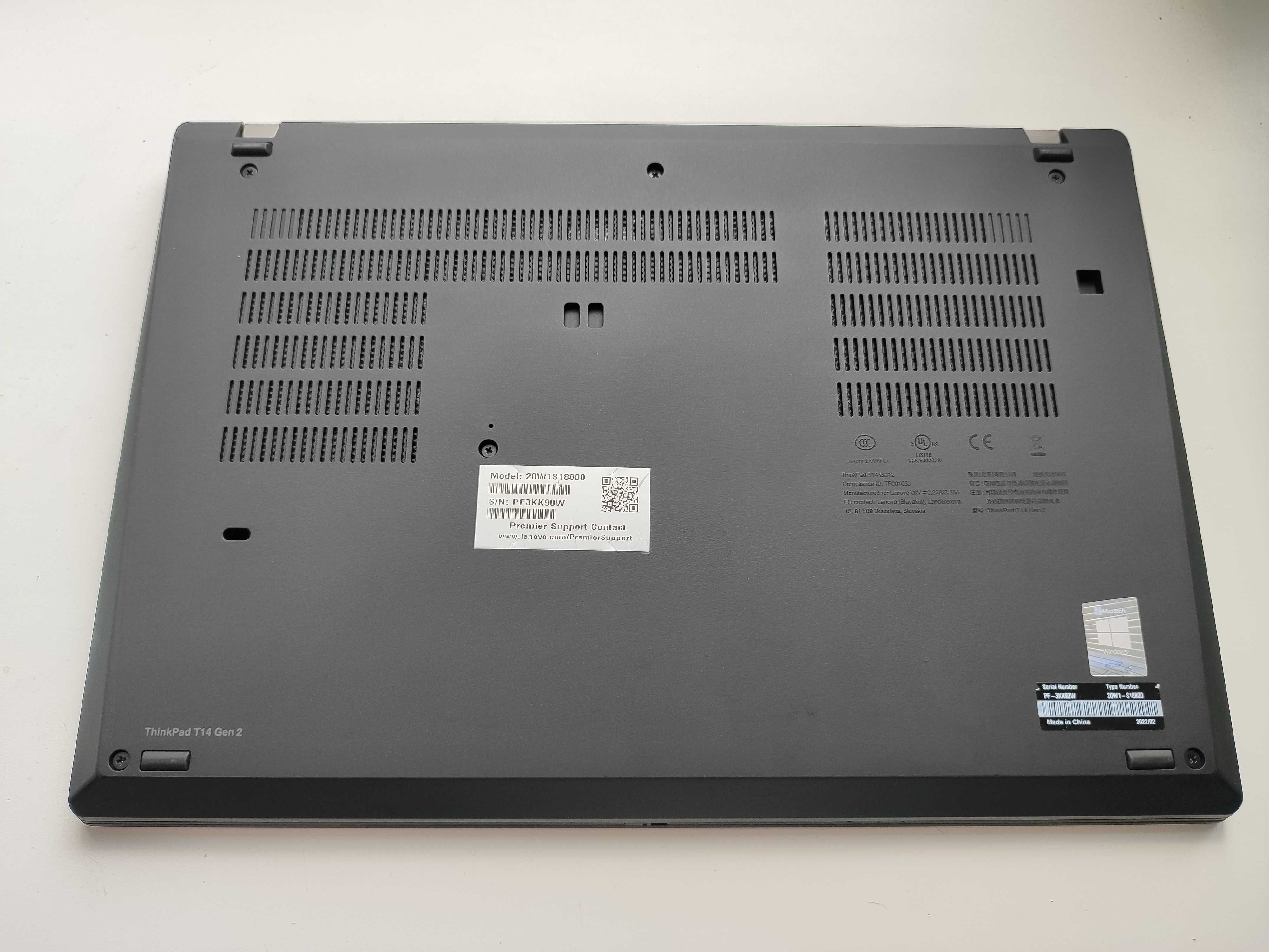 Lenovo ThinkPad T14 Gen2/i5/16/500/IPS/TouchScreen