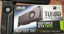 Продам видеокарту ASUS GEFORCE GTX 1070 8GB