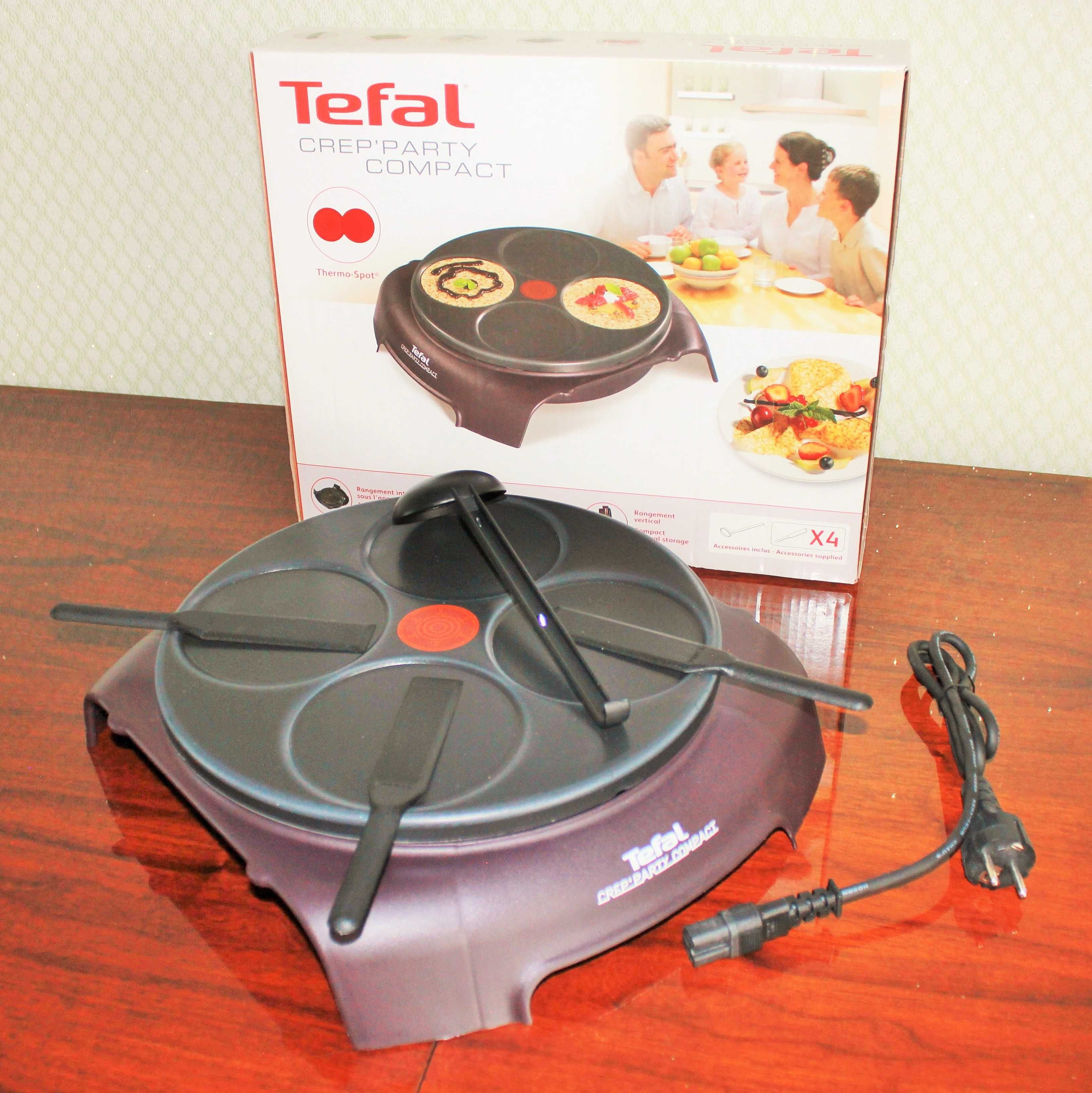 Блинница новая Tefal Crep'Party Compact - 15 000 тенге