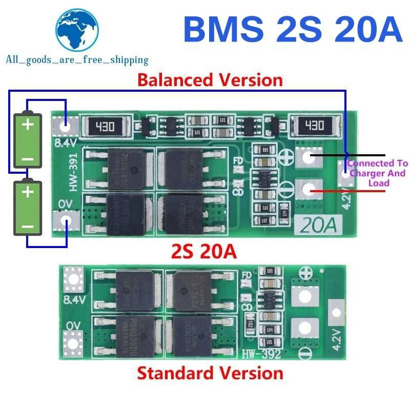 Защитная балансировочная BMS плата 1S/2S/3S/4S/5S/6S/7S для Li-ion акк