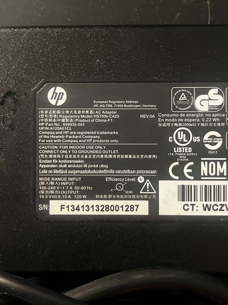 Блок питания для ноутбука , моноблока HP