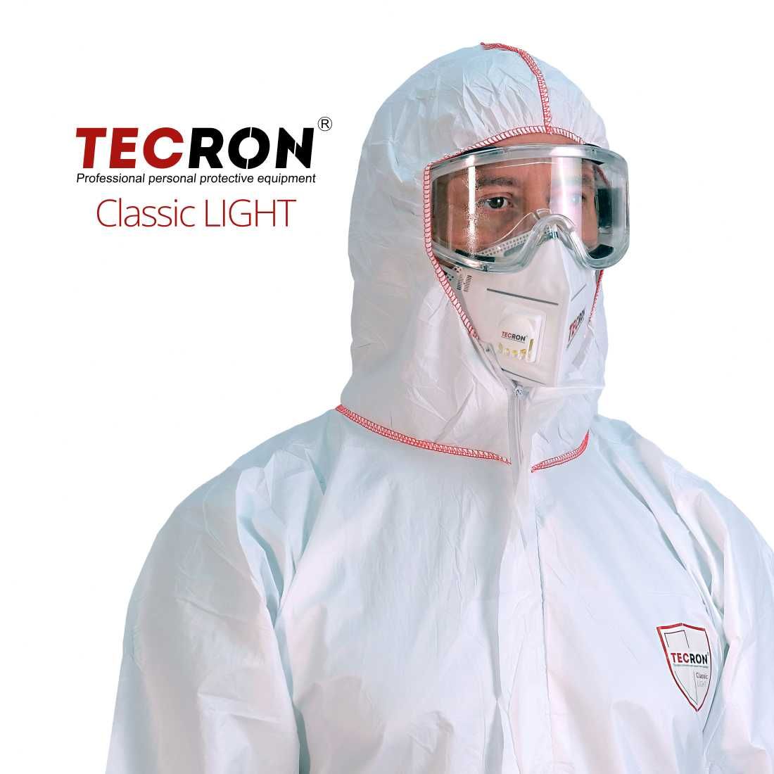 Одноразовый комбинезон TECRON Classic Light, внешние швы, дышащий