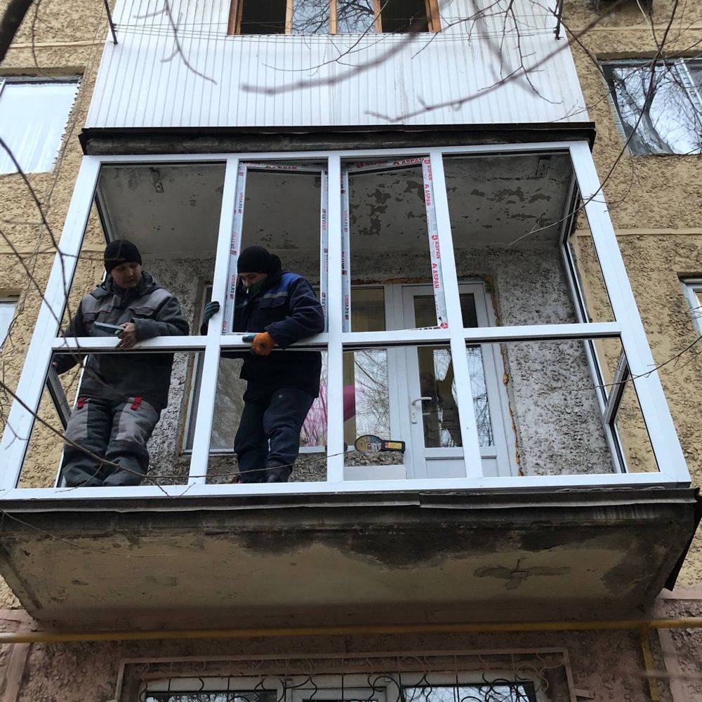 Пластиковые окна двери  УСТАНОВКА