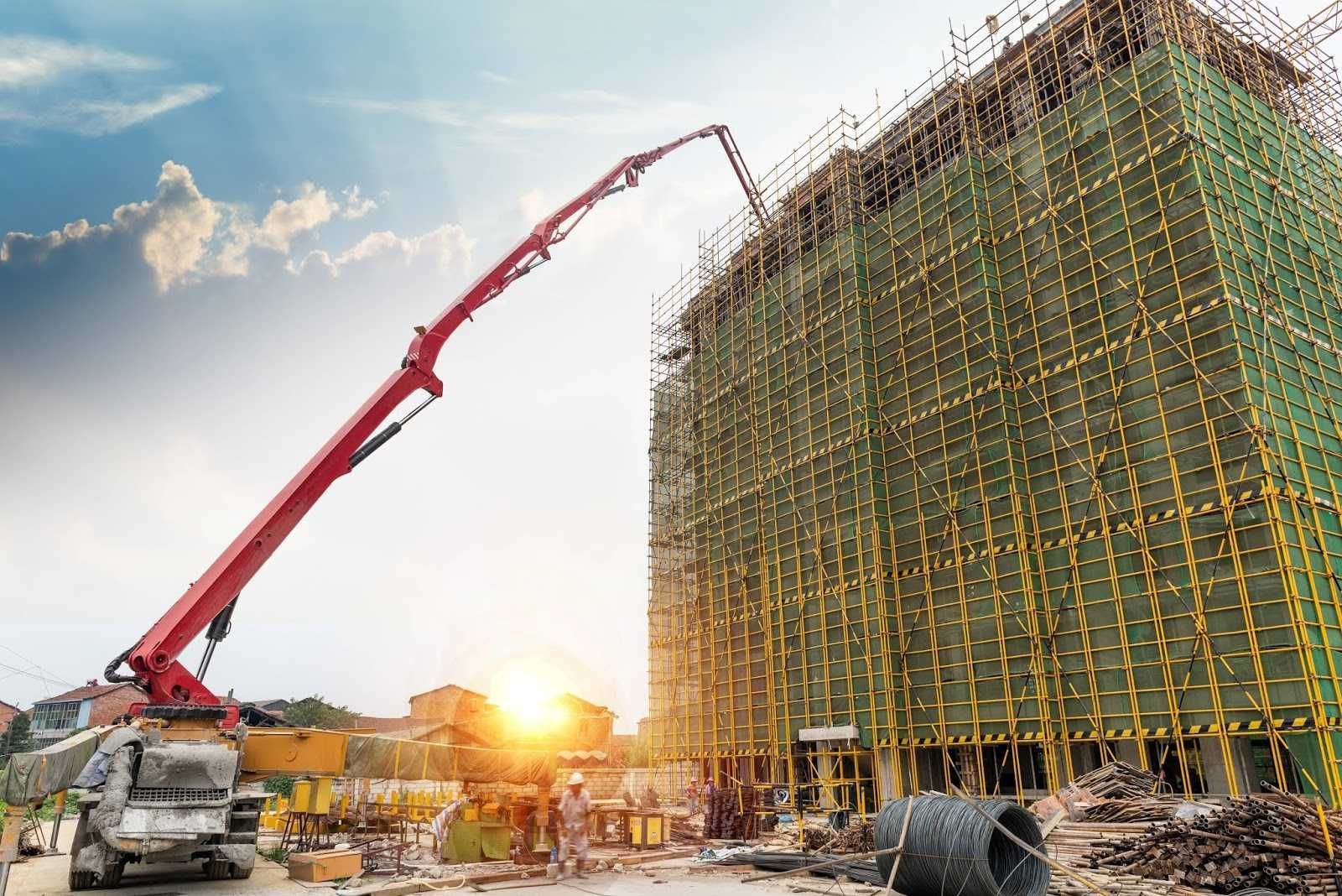 Аренда автобетононасоса , слон , кобра - вылет 42 метра