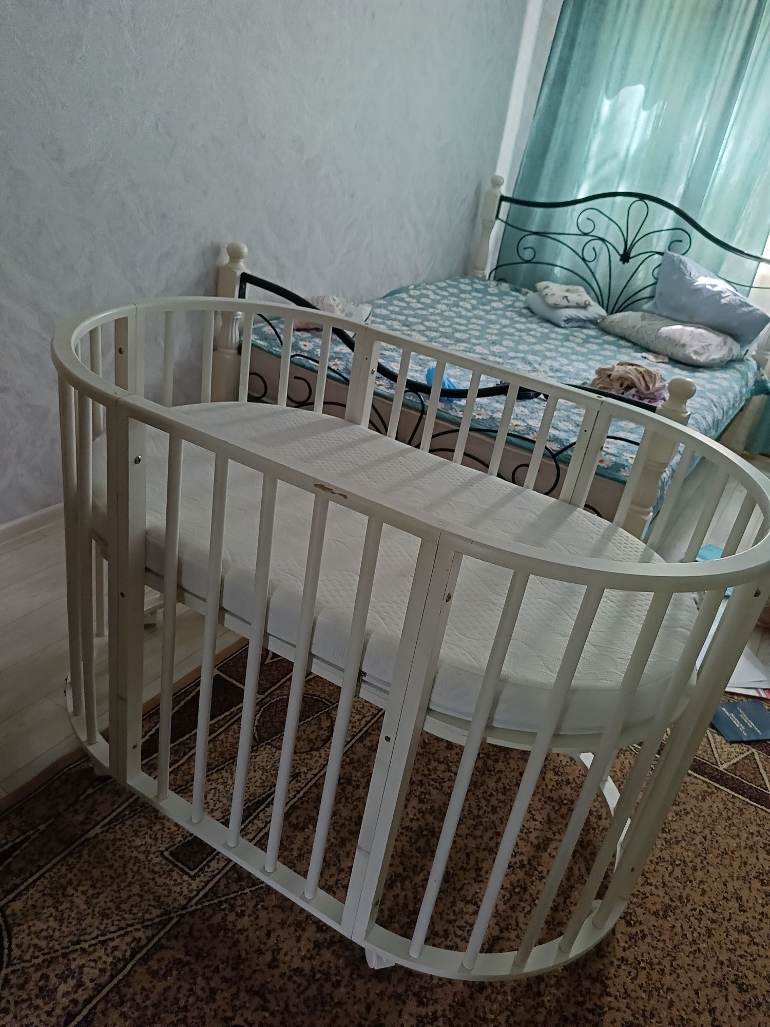 Манеж детский с ортопедическим матрасом