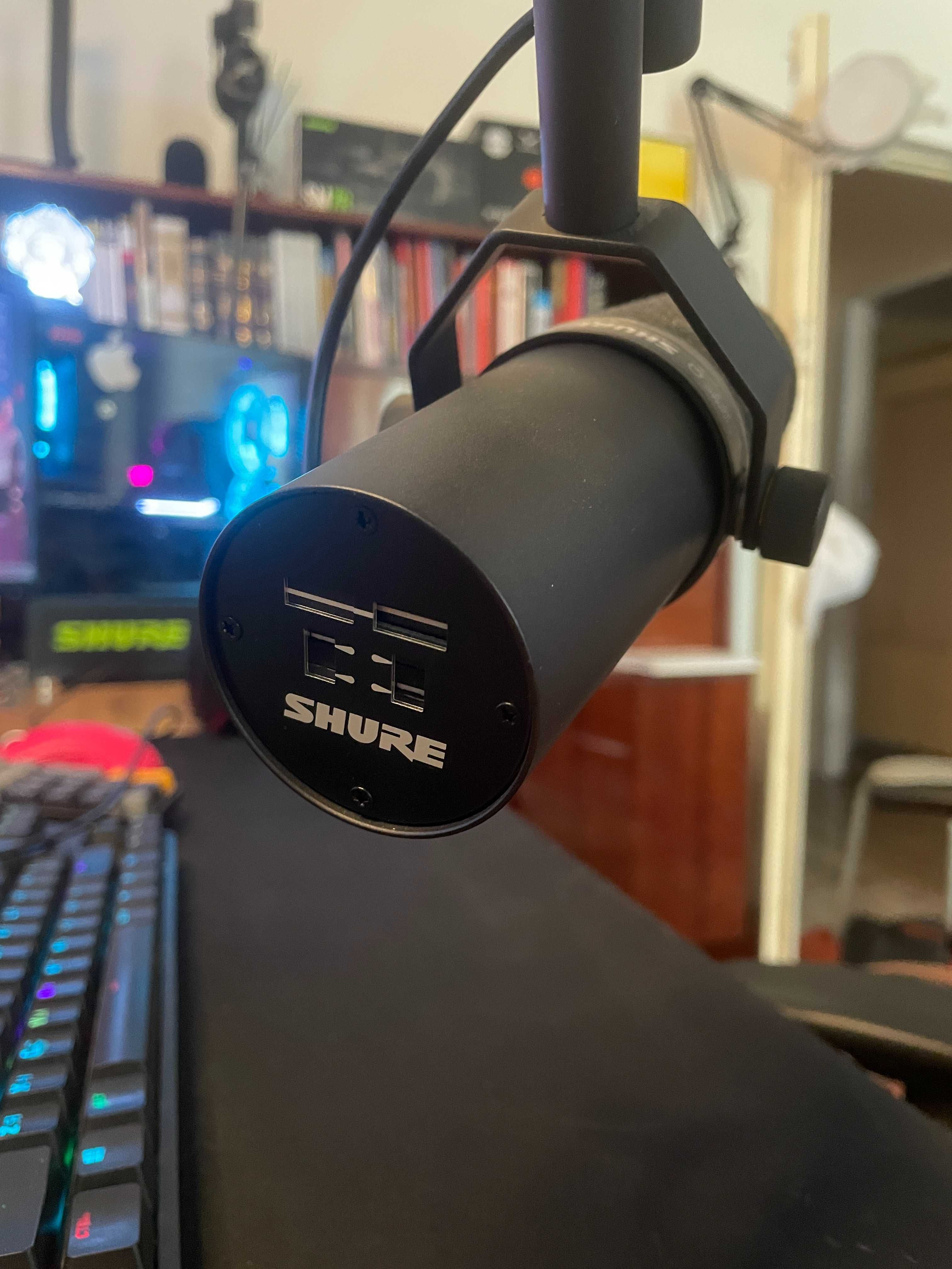 готовая студия: пк, shure sm7b, свет, колонки, звук, мониторы