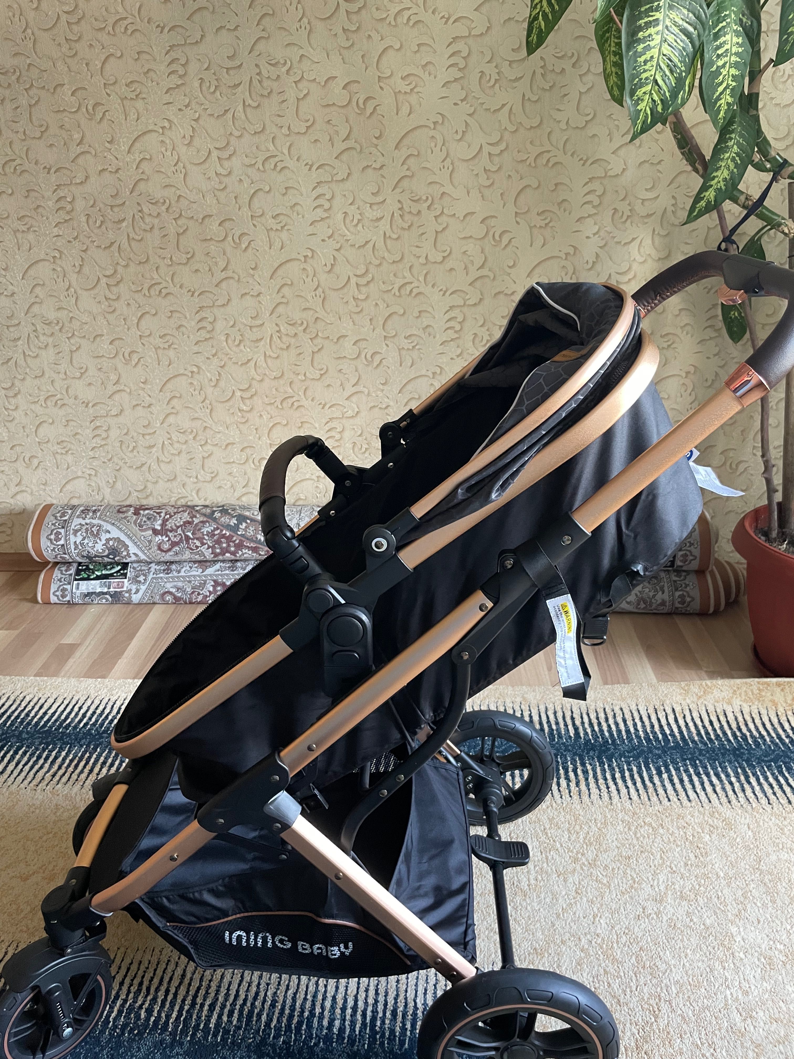 СРОЧНО ПРОДАМ НОВУЮ Коляску !!!Детская Новая Коляска UNING BABY чёрный