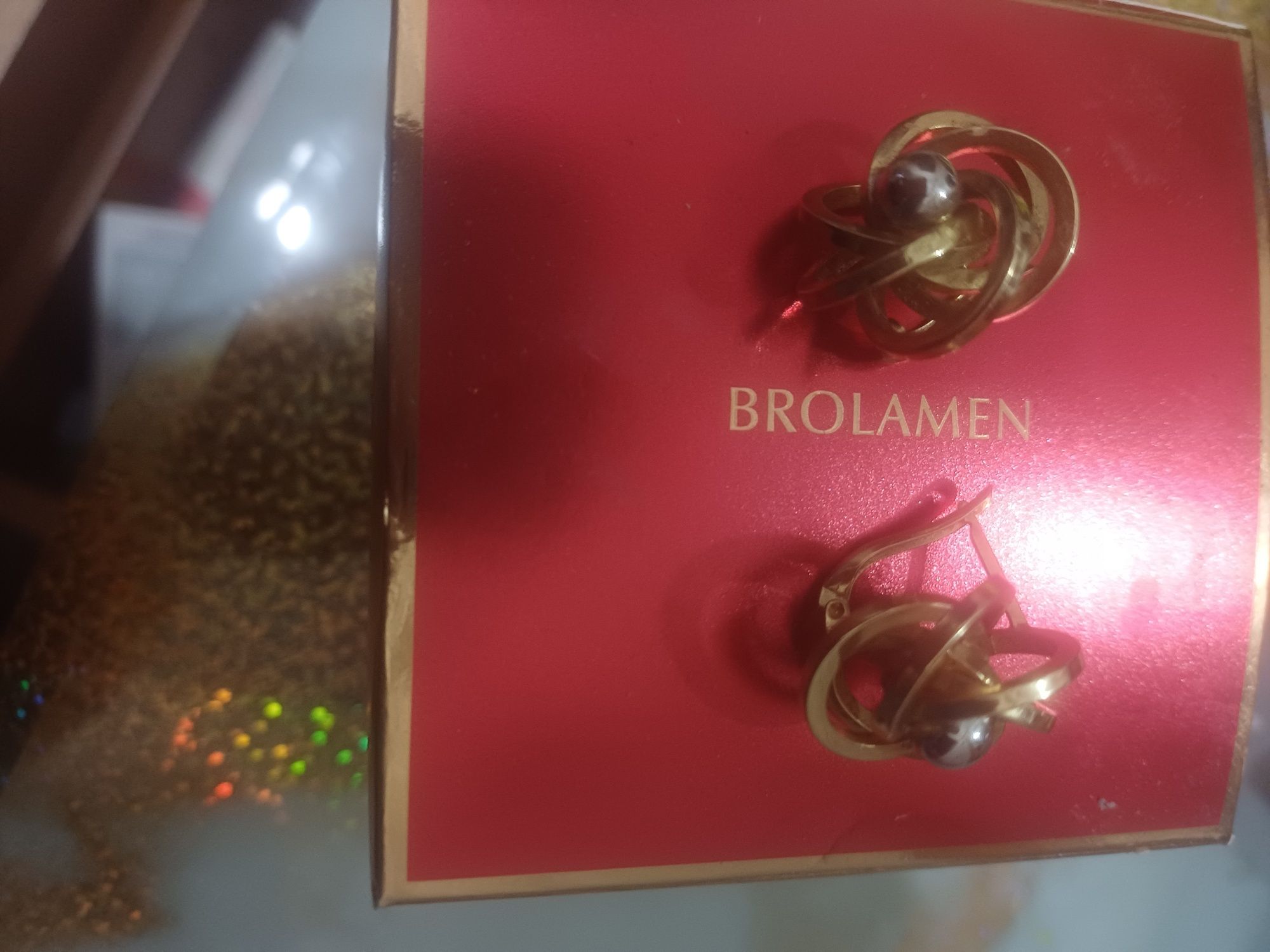 Серьги  жёлтое золото  итальянской