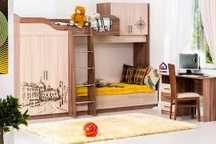 Кровать двухъярстная из лспд