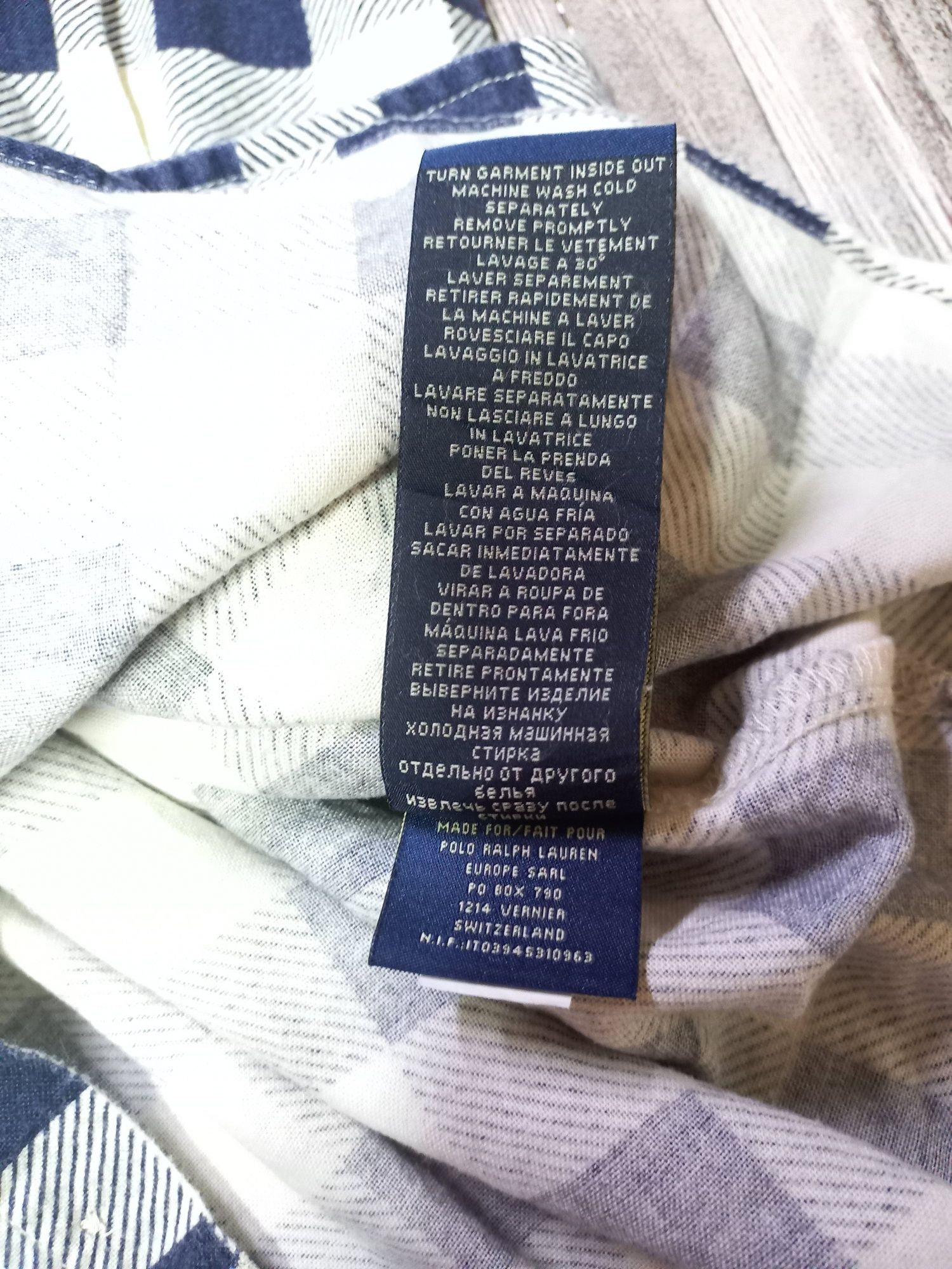 Утеплённая мужская рубашка Ralph Lauren. 100% хлопок. США