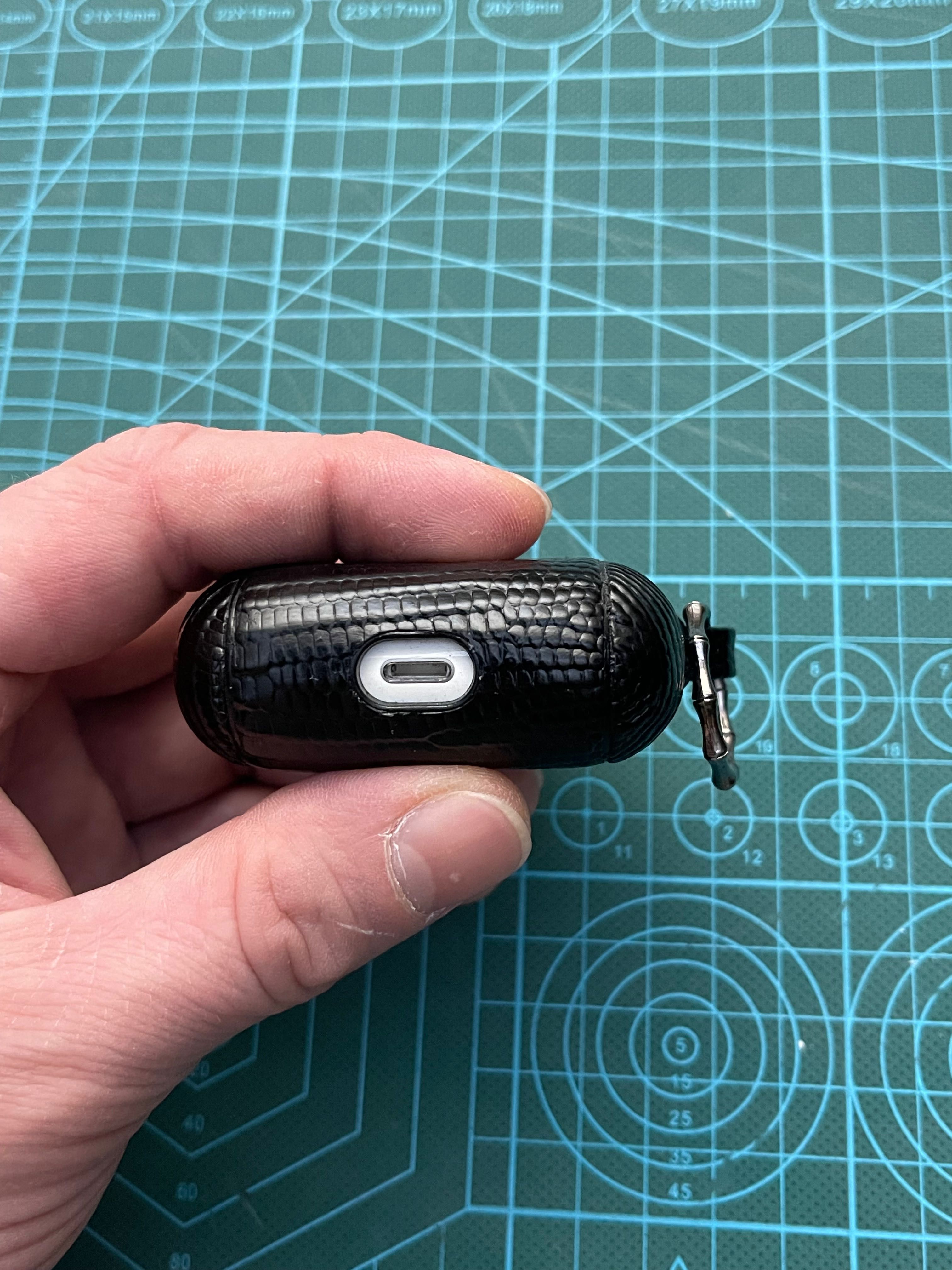 Чехол для AirPods Pro из натуральной кожи игуаны