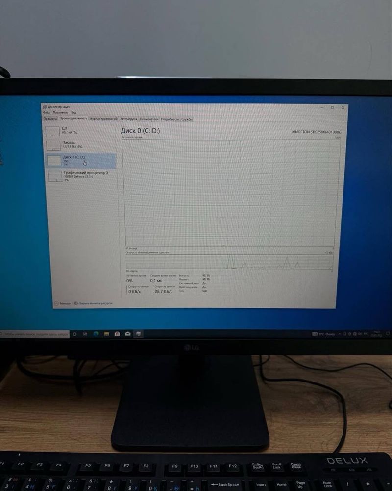 Настольный компьютер  Intel Core i5-10 SSD 1 TB, RAM 8 GB
