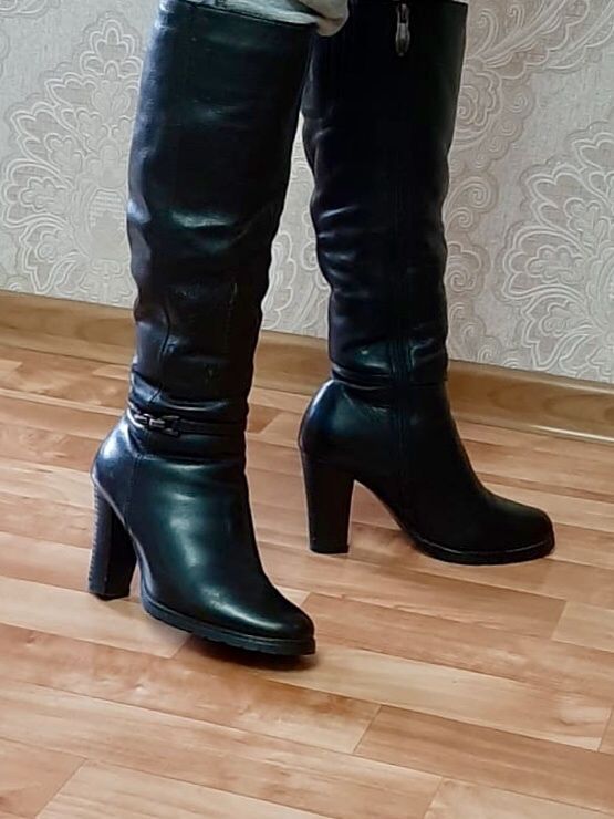 Сапоги зимние натуральная кожа