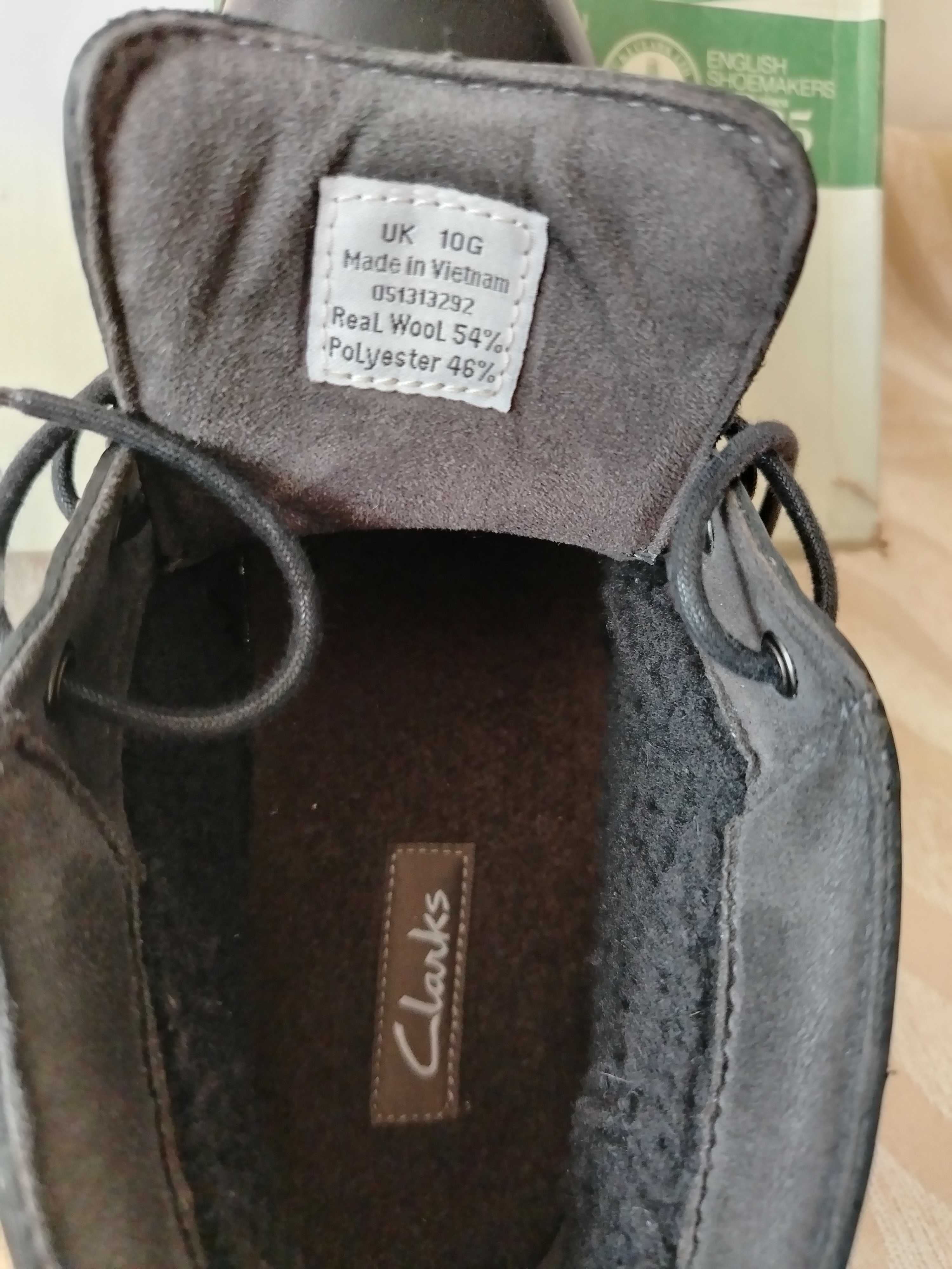 Clarks /разм-45/ НОВАЯ ОБУВЬ зимние ботинки полуботинки сапоги на меху
