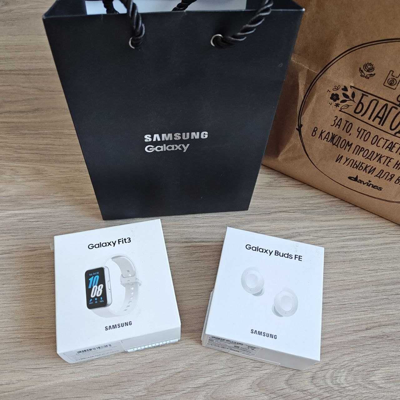 Новый наушник Samsung Galaxy Buds FE + Смарт часы Samsung Galaxy Fit 3