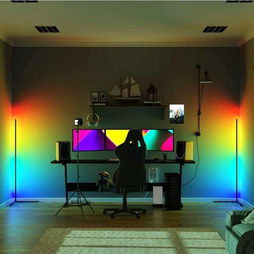 RGB  LED лампа, торшер ночник напольная лампа