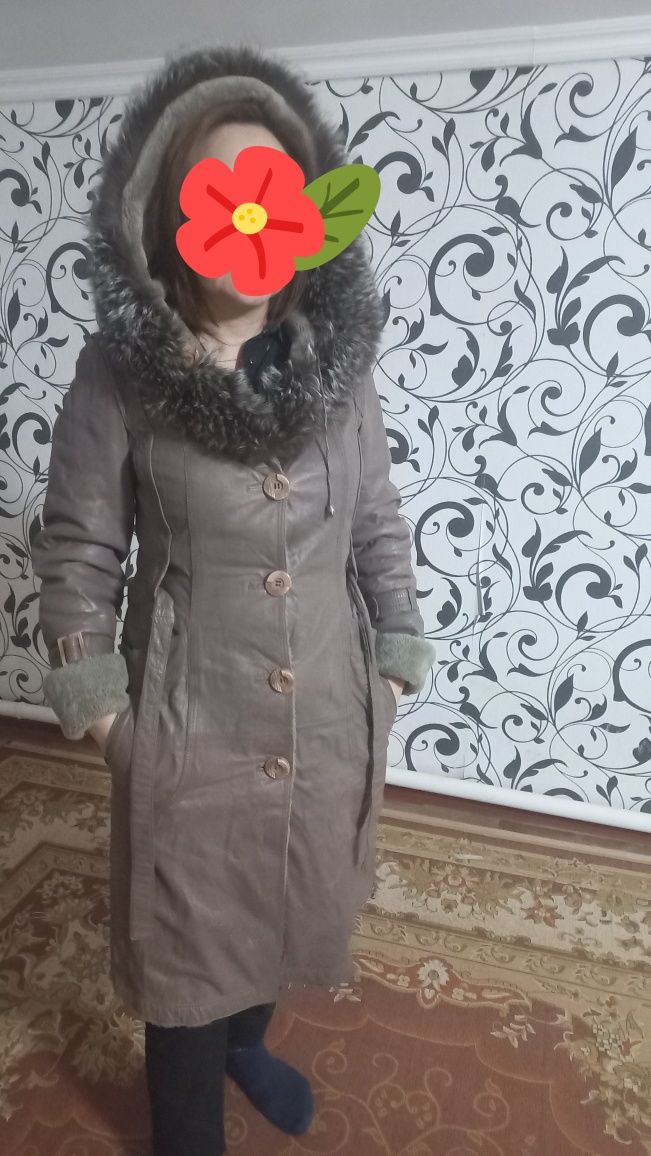 Дубленка чистая кожа чистый мех