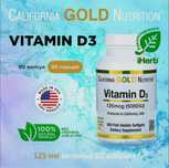 Витамин Д3, 5000 МЕ, 90 капсул. Айхерб США Califronia Gold Nutrition