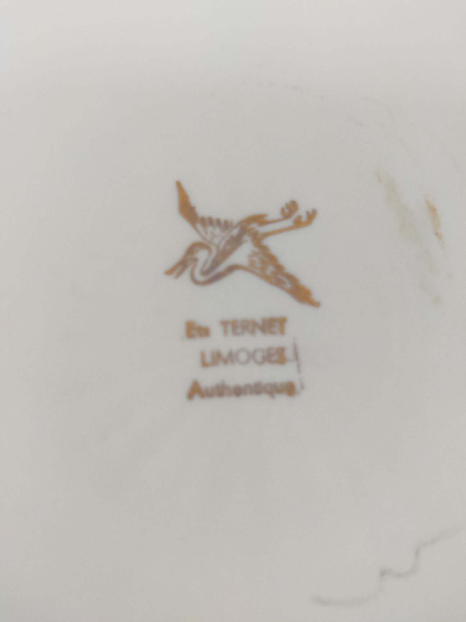 Фарфоровое коллекционное блюдо, тарелка Limoges Франция, винтаж.