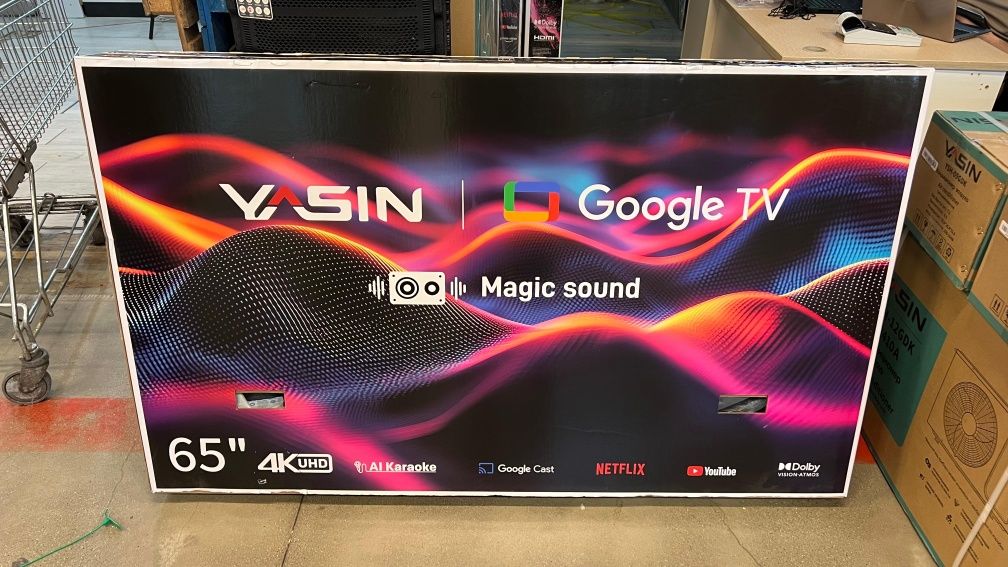 Новинка 2025!Yasin 65Q10 Умный караоке-телевизор 165см,