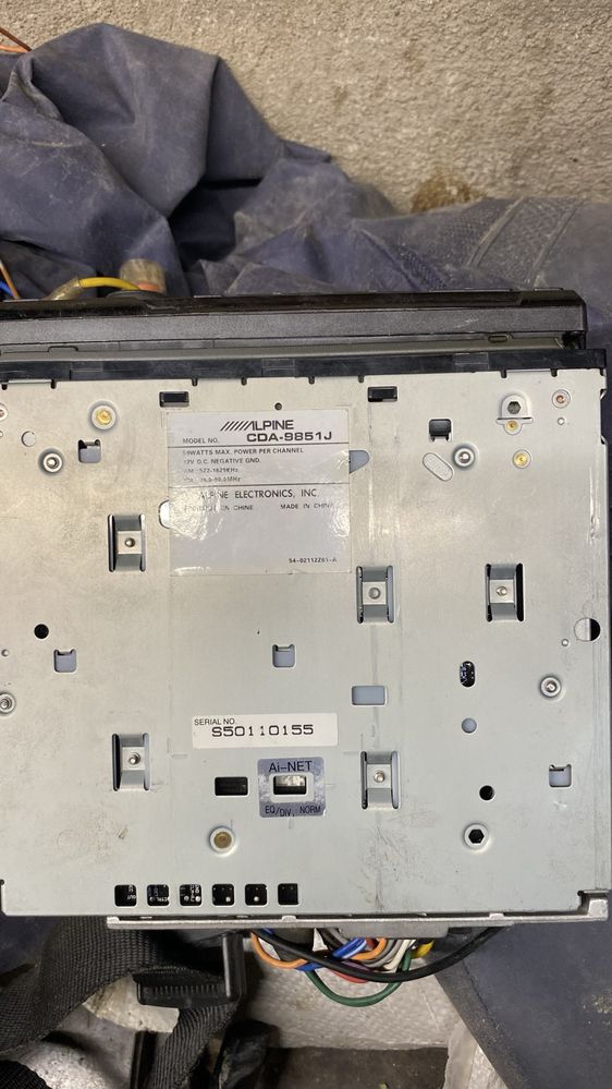 Магнитола Alpine cda-9851j original
