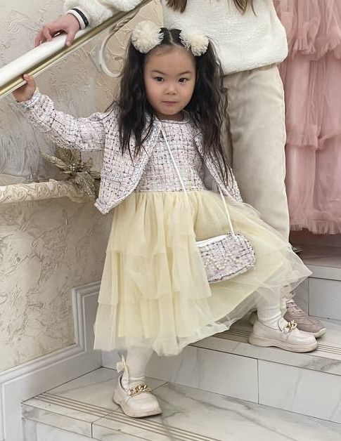 Платье с твидовым пиджачком, полный look