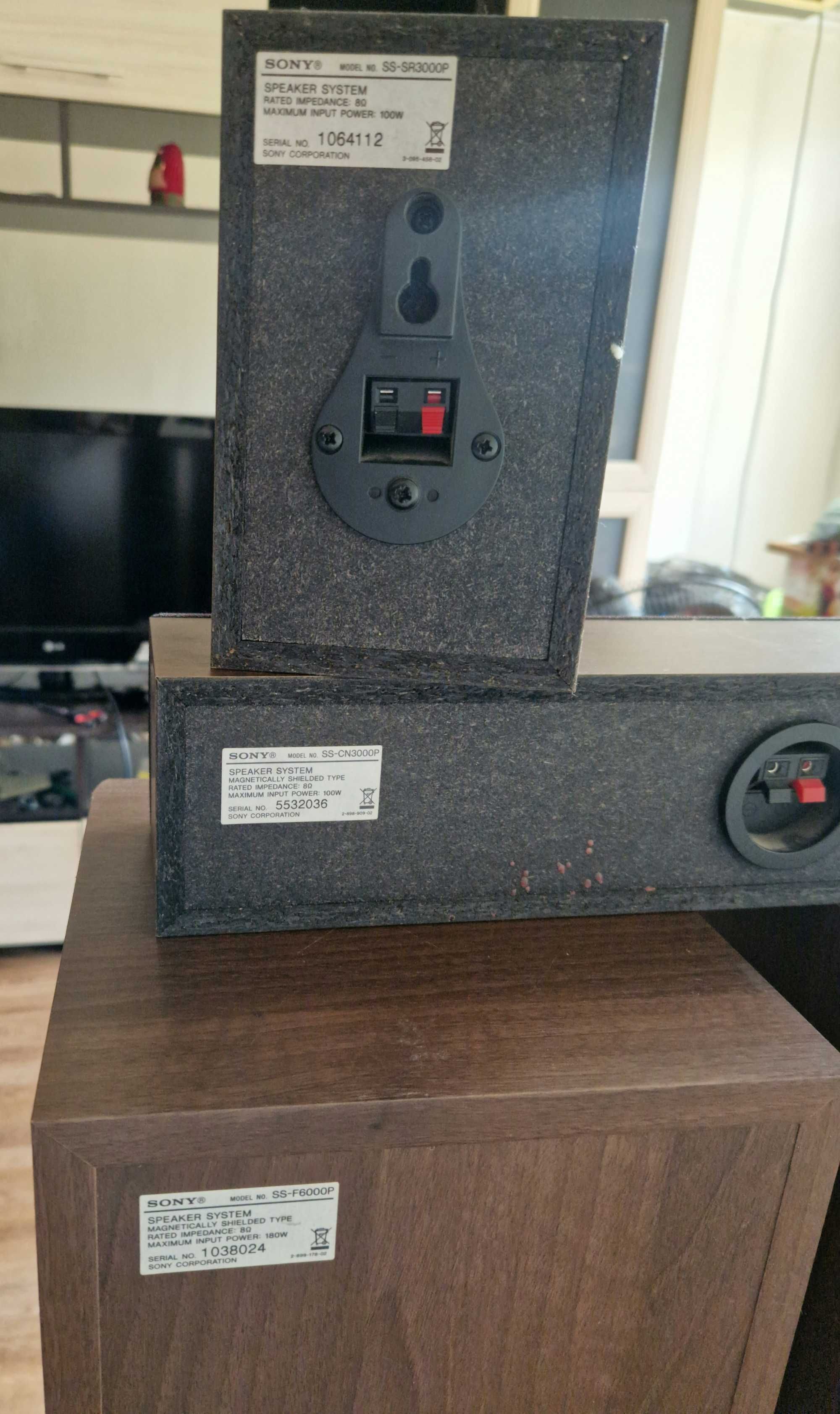 Receiver Sony Ampli Audio/Video 5.1 с колонками и пультом.