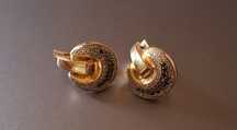 Серьги золотые с  бриллиантами 750 проба