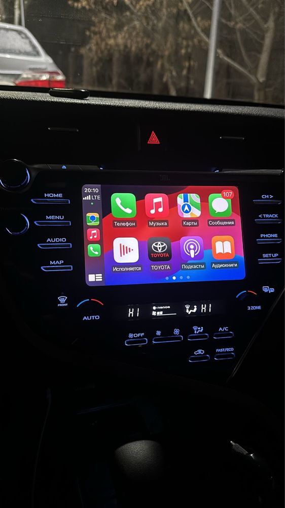 Прошивка Carplay на камри 70