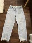 голубые джинсы Zara