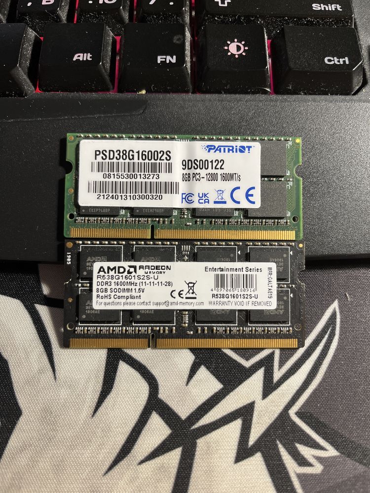 Оперативная память DDR3 2x8GB