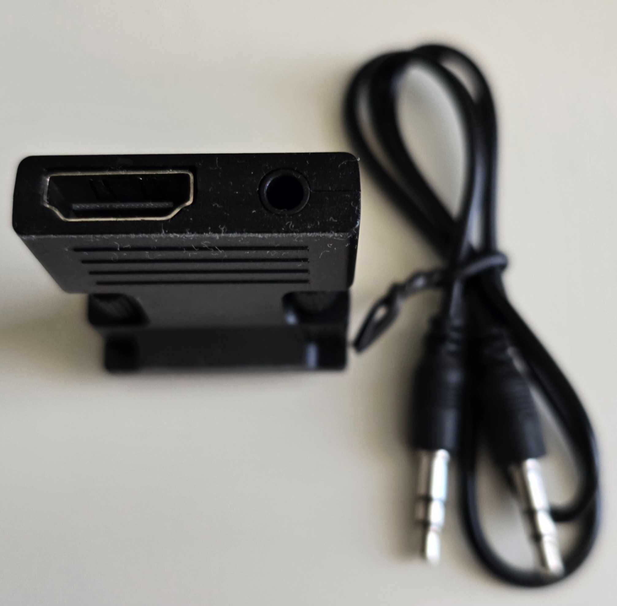 Адаптер переходник HDMI-VGA с аудиовыходом и кабелем