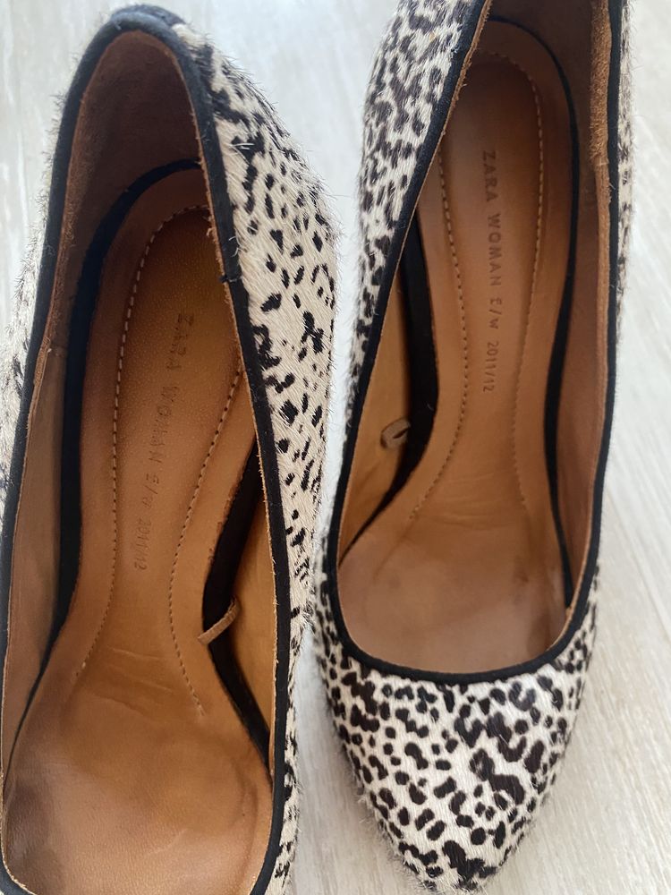 Туфли кожаные Zara
