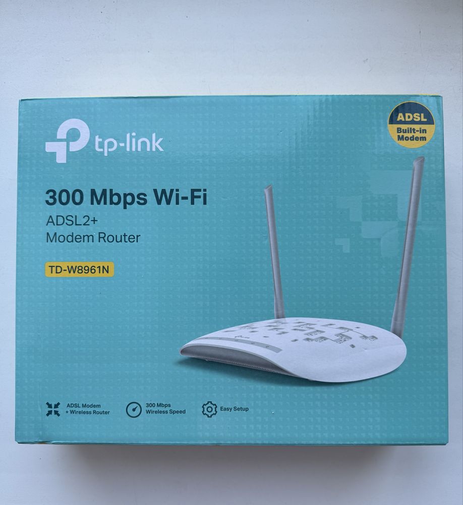 Модем роутер WiFi  TP-LINK TD-W 8961 N (ADSL 2+)