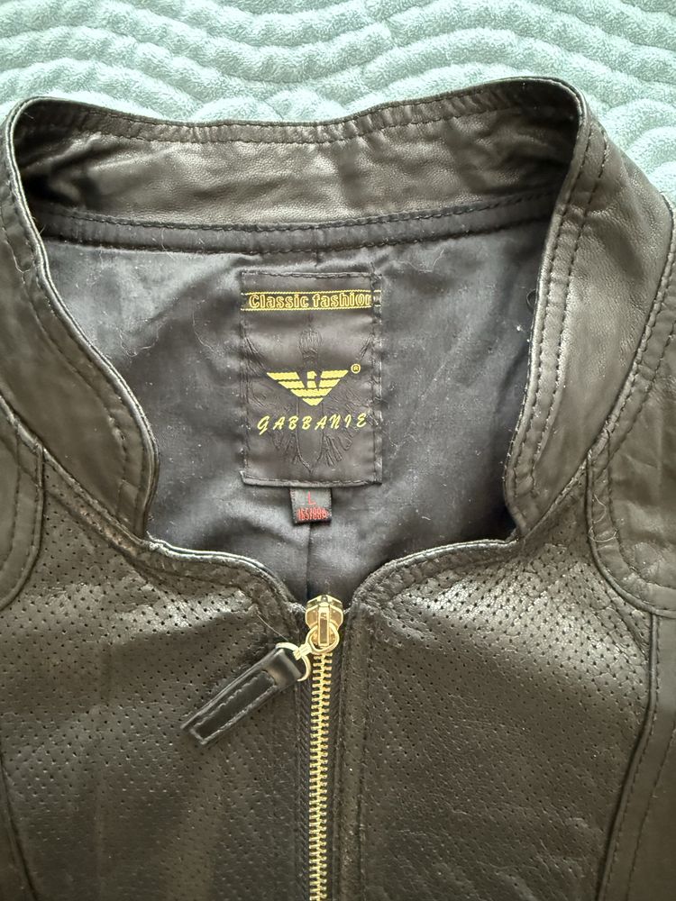 Кожаная куртка Armani