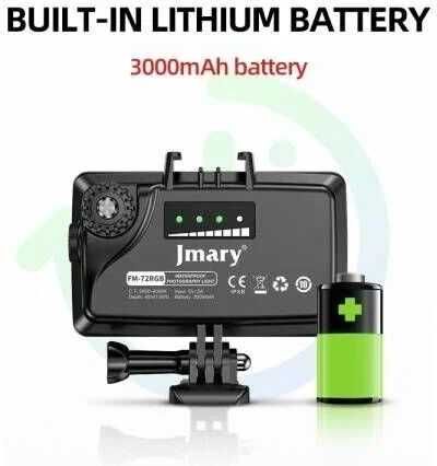 Светодиодный осветлитель Jmary FM-72RGB, портативный, 3000mAh