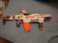 Nerf автомат на батарейках с автоматической стрельбой