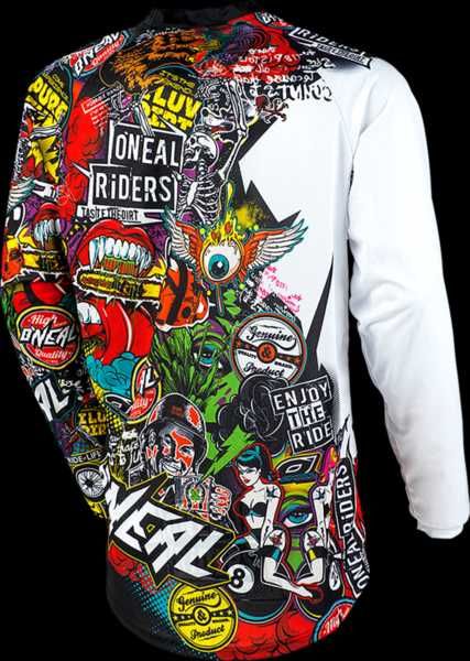 O'NEAL MAYHEM Jersey CRANK V.15 Black/Multi XL, в хорошем состоянии