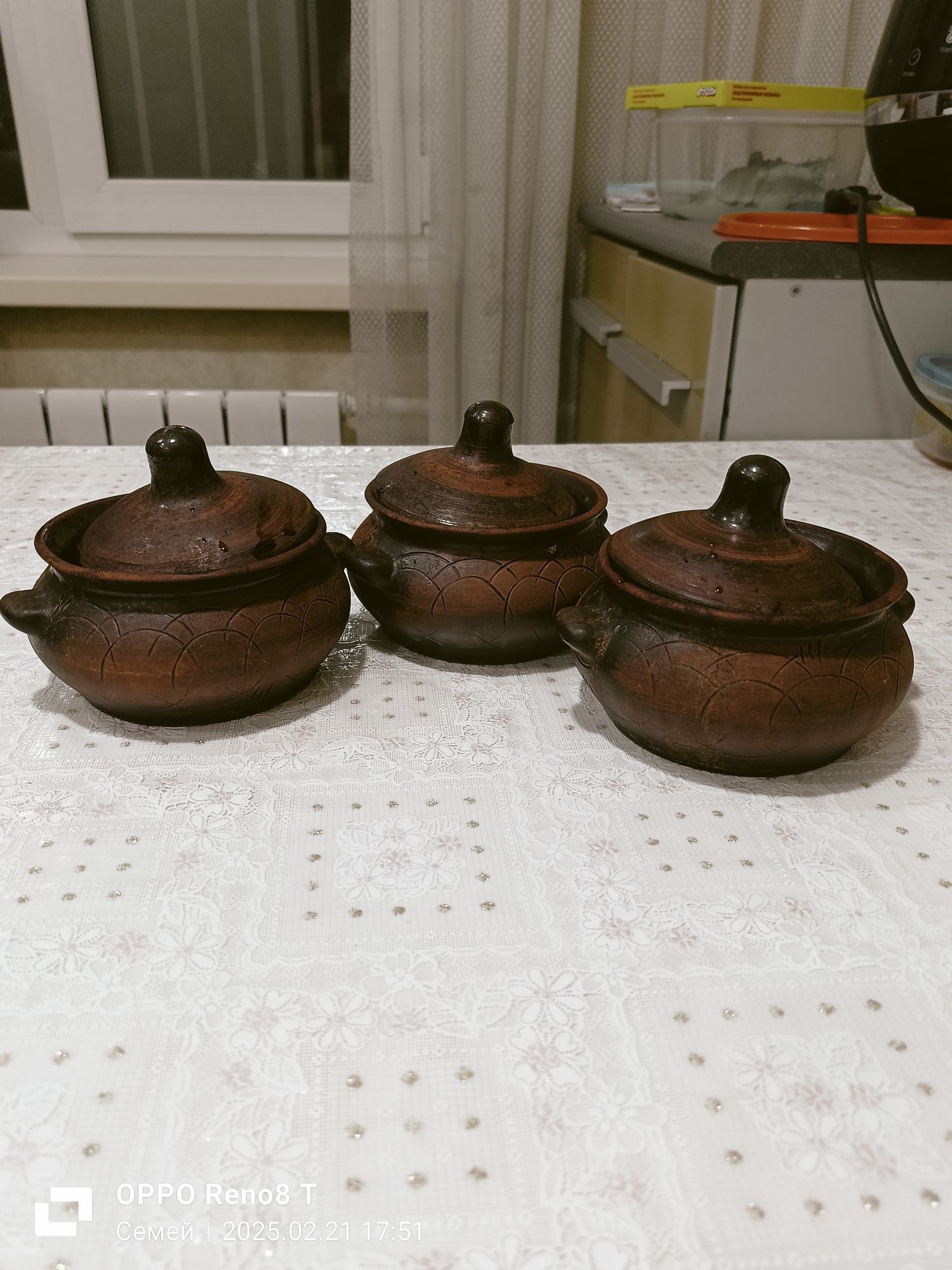 Продам 3 горшочка для запекания в духовке