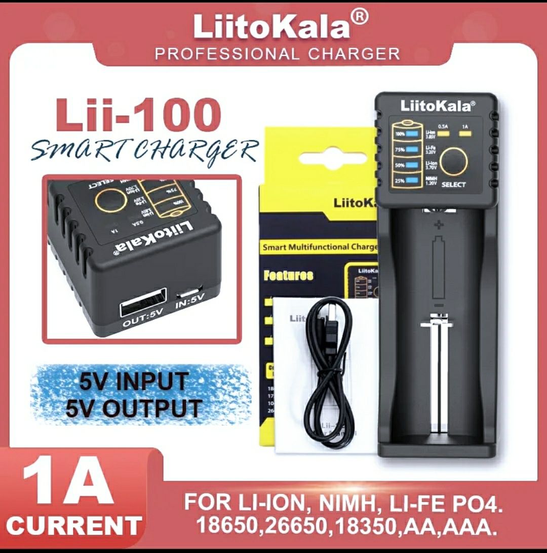 Универсальная умная зарядка LiitoKala Lii-100